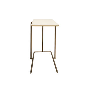 Tavolino Bianco Laterale L50xH30xP55cm - 2 Pezzi