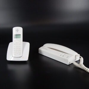Telefono Con E Senza Filo Bianco - 2 Pezzi