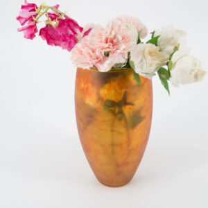 Vaso In Vetro Arancione - 1 Pezzo