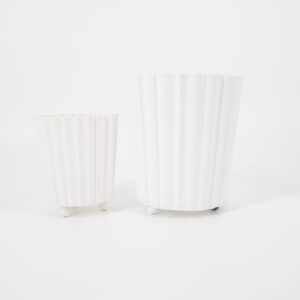 Vaso Bianco Varie Dimensioni - 2 Pezzi