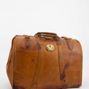 Valigia In Pelle Vintage L40xH35cm - 1 Pezzo