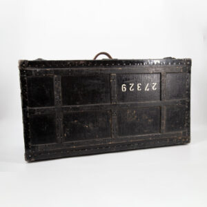 Baule Nero Vintage L72,5xH38xP27cm - 2 Pezzi
