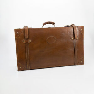 Valigia In Pelle Vintage L72xH39,5cm - 2 Pezzi