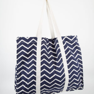 Borsa Fantasia Bianca/Blu L45xH35cm - 1 Pezzo