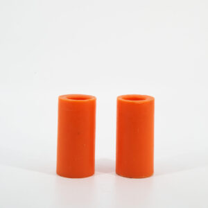Candela Arancione H14cm - 2 Pezzi