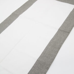 Runner Bianco e Grigio - 2 Pezzi