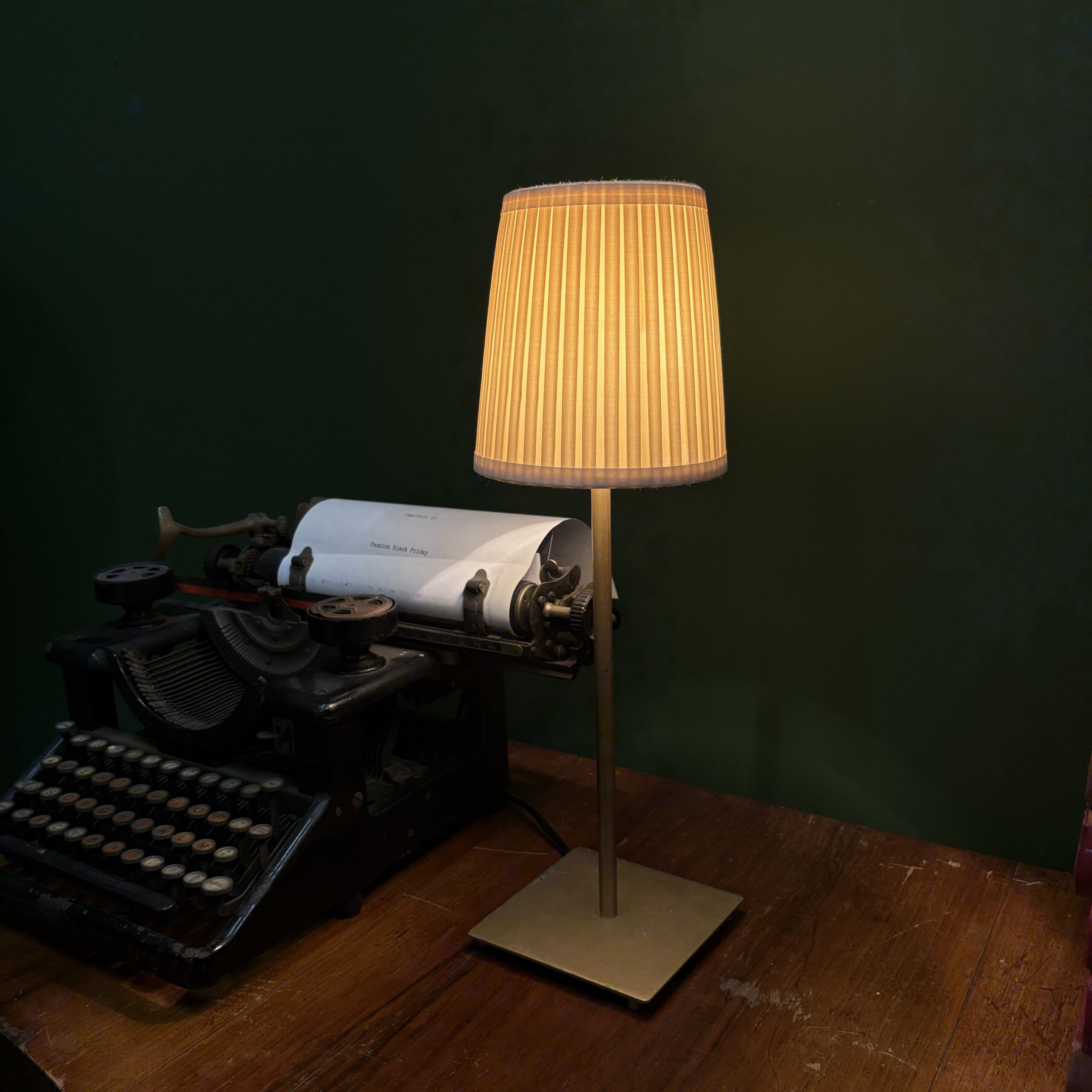 Lampada Da Tavolo Oro L13xH44cm - 2 Pezzi - immagine 2