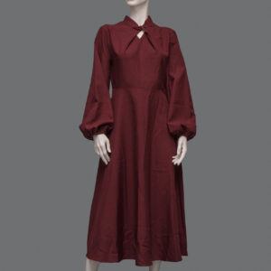 Abito Rosso Lungo Donna L - 1 Pezzo