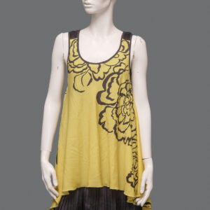 Abito Giallo Fantasia Donna L - 1 Pezzo