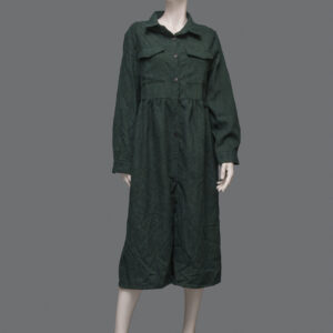 Abito Verde Lungo Donna L - 1 Pezzo