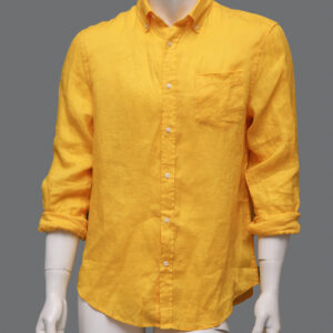 Camicia Gialla Maniche Lunghe Uomo M - 1 Pezzo