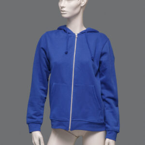 Felpa Con Zip Blu Donna M - 1 Pezzo
