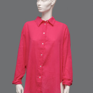 Camicia Rossa Maniche Lunghe Donna M - 1 Pezzo