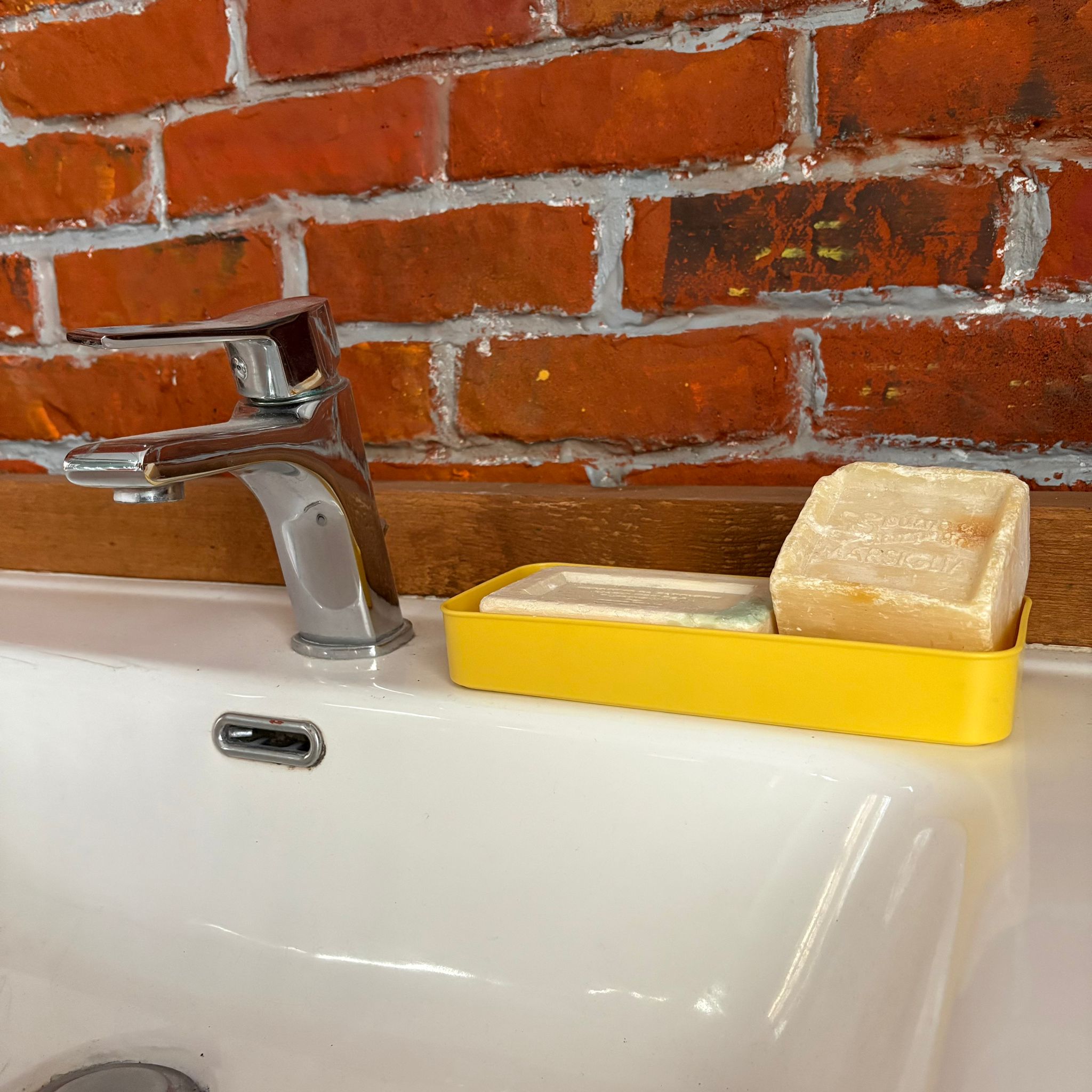 Vassoio Rettangolare Giallo in Plastica - immagine 2
