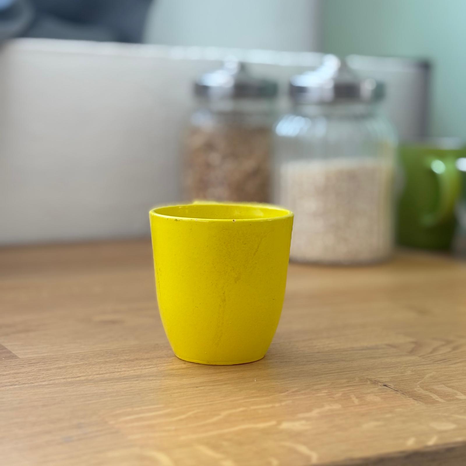 Tazza Gialla Monocolore - immagine 2