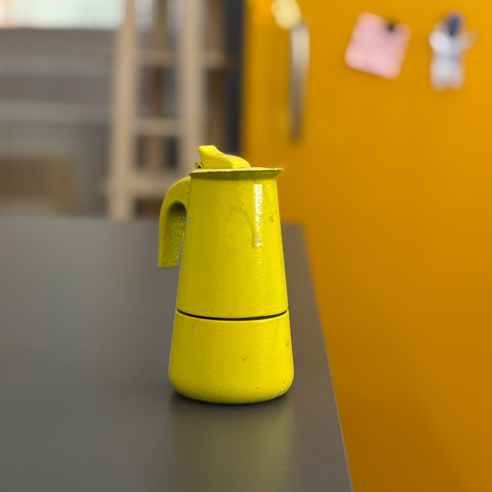 Caffettiera Moka Gialla - immagine 2