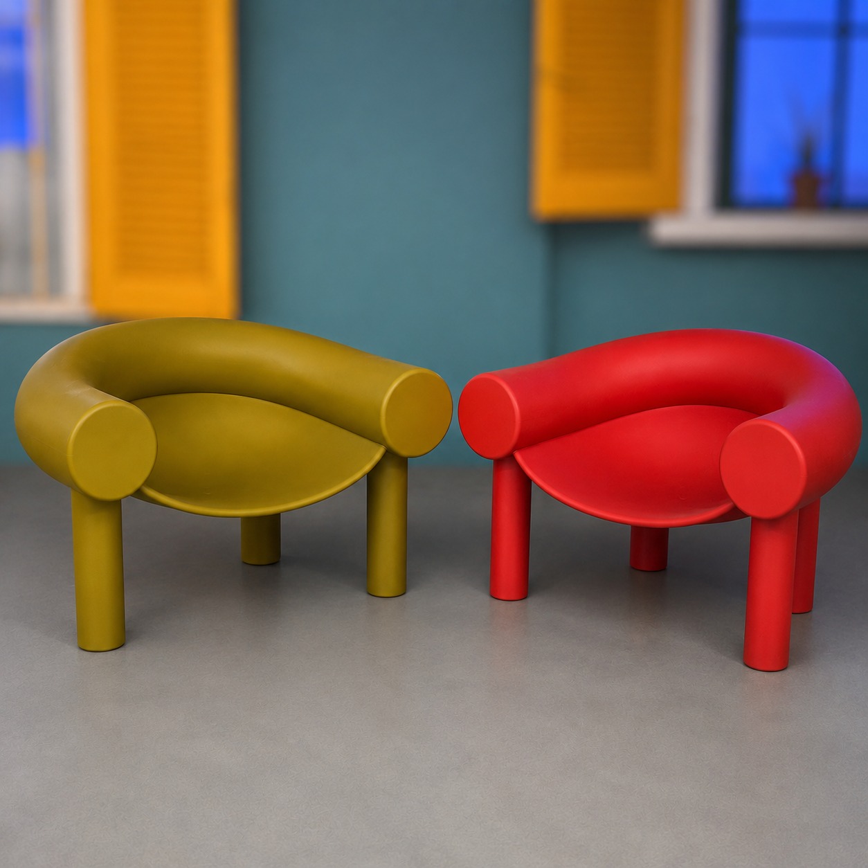 Poltrone Scenografiche Curvilinee Design Moderno - immagine 2