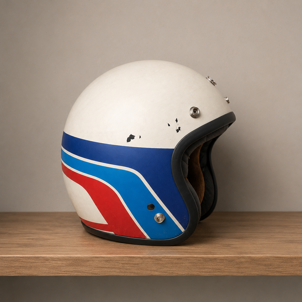 Casco Integrale Vintage da Corsa Stile Anni '70 - immagine 2