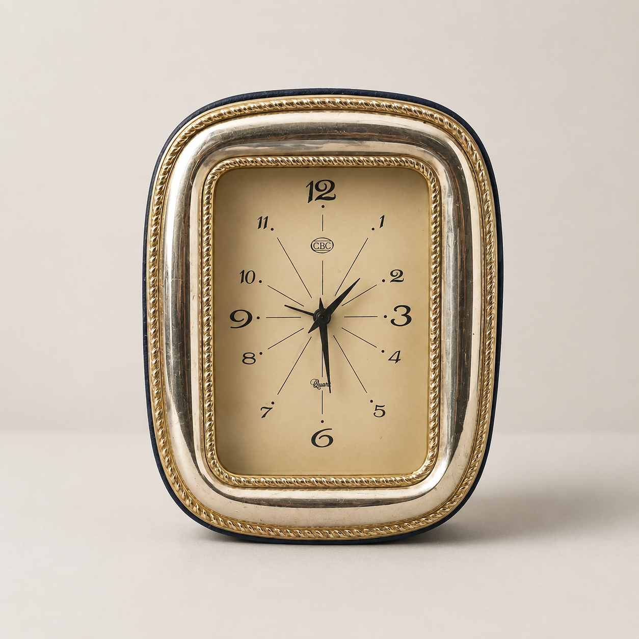 Orologio da Tavolo Vintage Dorato - immagine 2