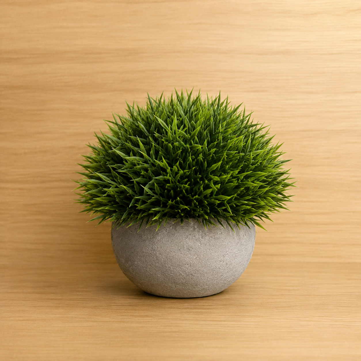 Pianta Artificiale Decorativa in Vaso Sferico Grigio - immagine 2
