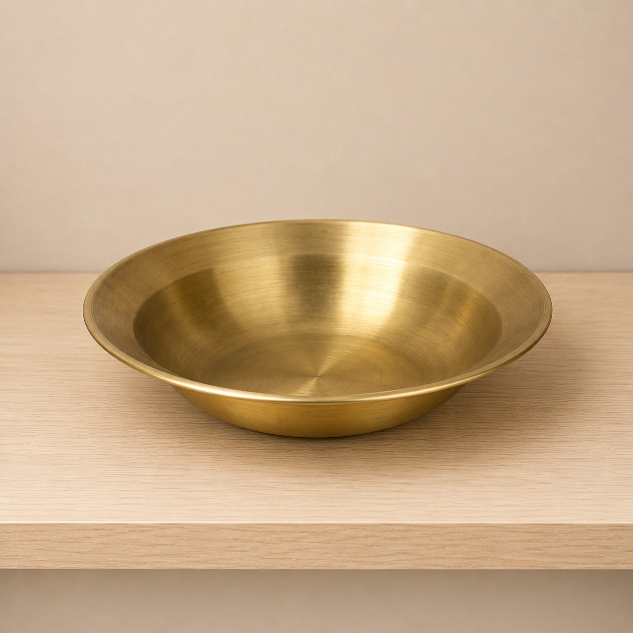 Piatto Decorativo in Ottone Spazzolato - immagine 2